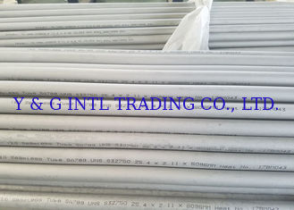 Pitting Corrosion Resistant Stainless Steel Round Tube , High Precision S32750 Stainless Tube