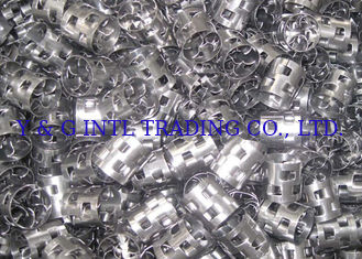 0.25 - 3.0mm Thick Metal Random Packing Hy-Pak Packing Improved Pall Ring 25 - 90mm