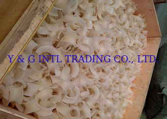 Slow Chemical Reaction Plastic Tower Packing For Stripping Services,  Plastic Saddle Rings