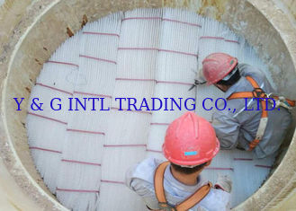 Gas Drying Structured Packing Column Chlorine Plastic Orifice Plate Corrugated