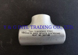 TP347H Material Equal Tee Pipe Fitting A403 WP347H SCH10S Size 1/2 - 60 Inch