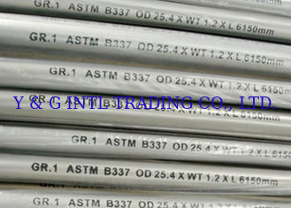Durable Annealed Titanium Welded Tube 1 - 6mm Wall Thickness B337 Standard