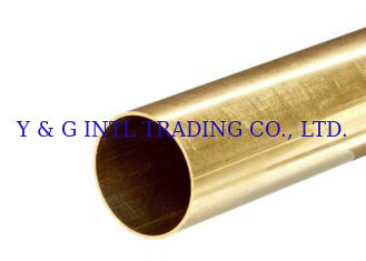 C2680 Copper Alloy Thin Brass Tubing 0.5mm - 50mm Thickness For Air Condition