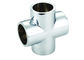 Straight Cross Fittings And Flanges Stainless Steel Material 15 Bar Pressure