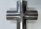 Straight Cross Fittings And Flanges Stainless Steel Material 15 Bar Pressure