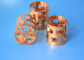Copper Pall Ring Packing 12-120mm Diameter For Distillation Tower