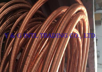 U Bending Low Finned Tube 0.6-2.0mm Pitch 0.3mm Thick For Heating Machinery