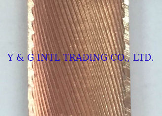 Inner Grooved Longitudinal Finned Tubing Red Cooper T2 / TP2 Cooper Nickel Iron Alloy