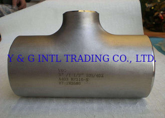 Reducing Tee Fittings And Flanges Pipe Fittings 5S 10S 40S TP304 304L 316 316L