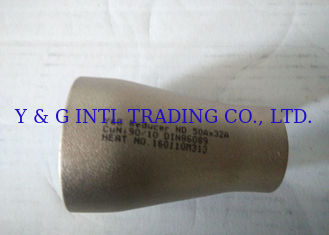 Cu Ni 90 / 10 Butt Welding / Seamless Steel Pipe Reducer Easy To Install