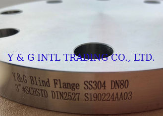 Industrial SS304 SS316 Stainless Steel Blind Flange For Construction ISO 9001