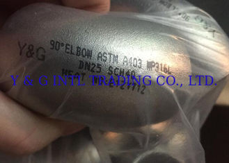 Cold Forming Stainless Steel 90 Degree Elbow Welding Connection 1/2&quot; - 8&quot;
