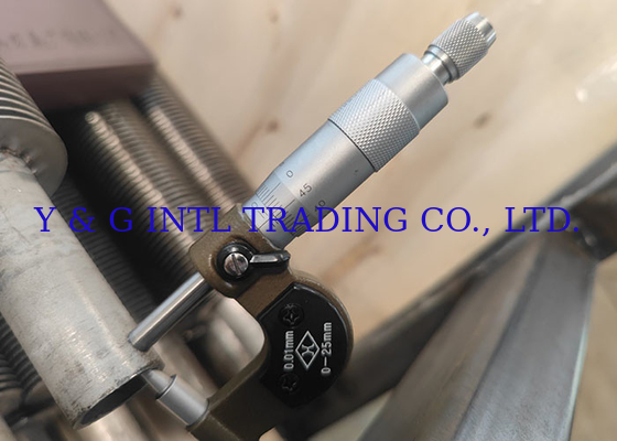 Industrial Carbon Steel Fin Stud Dia 12.7mm Silver Carbon Steel Heat Transfer Tube