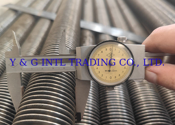 Industrial Carbon Steel Fin Stud Dia 12.7mm Silver Carbon Steel Heat Transfer Tube
