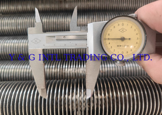 Longitudinally Finned Carbon Steel Tube Beveled Threaded Flared Expanded Design HF Fin Type