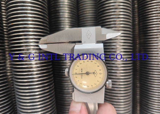Longitudinally Finned Carbon Steel Tube Beveled Threaded Flared Expanded Design HF Fin Type