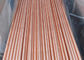 Straight Seamless Copper Pipe C11000 , Custom Rotating Bands Copper Round Tube